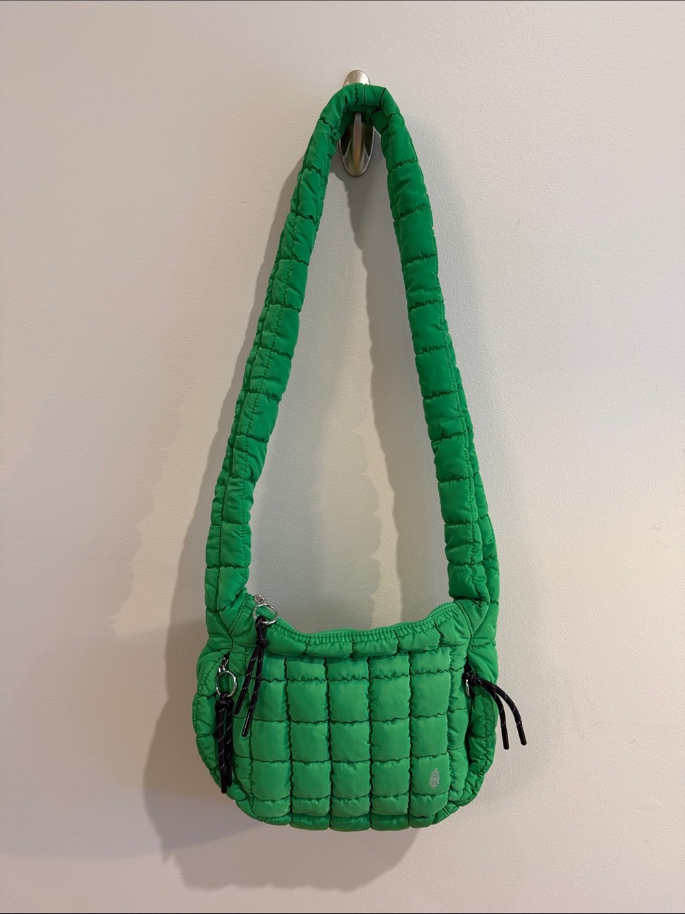 Free People Movement Green Quilted Crossbody Shoulder Bag - Brand
